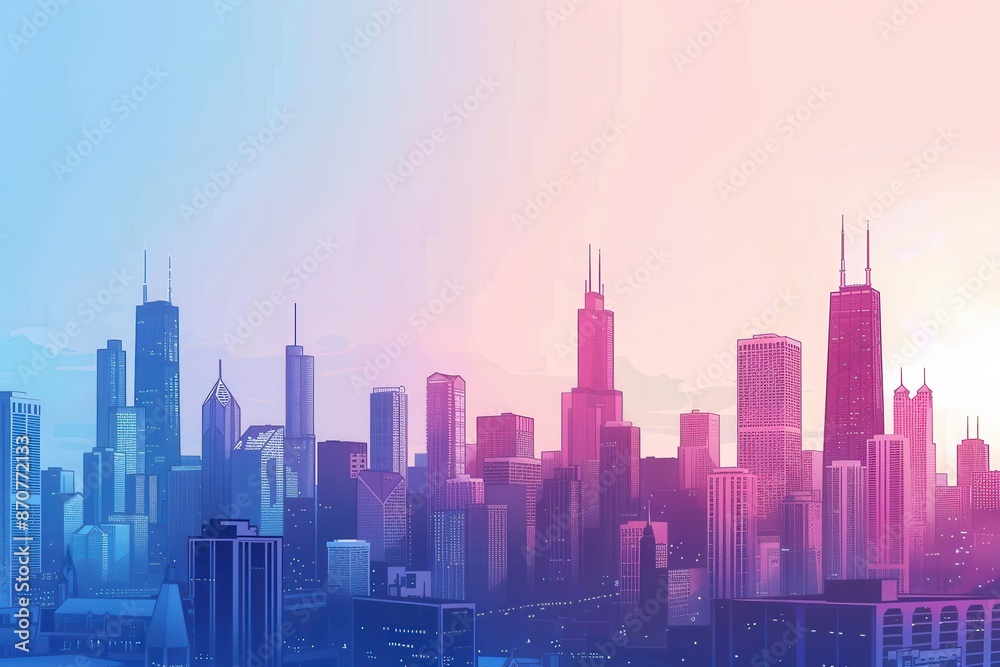digital art concept featuring vibrant neon cityscape digital art concept featuring vibrant neon cityscape