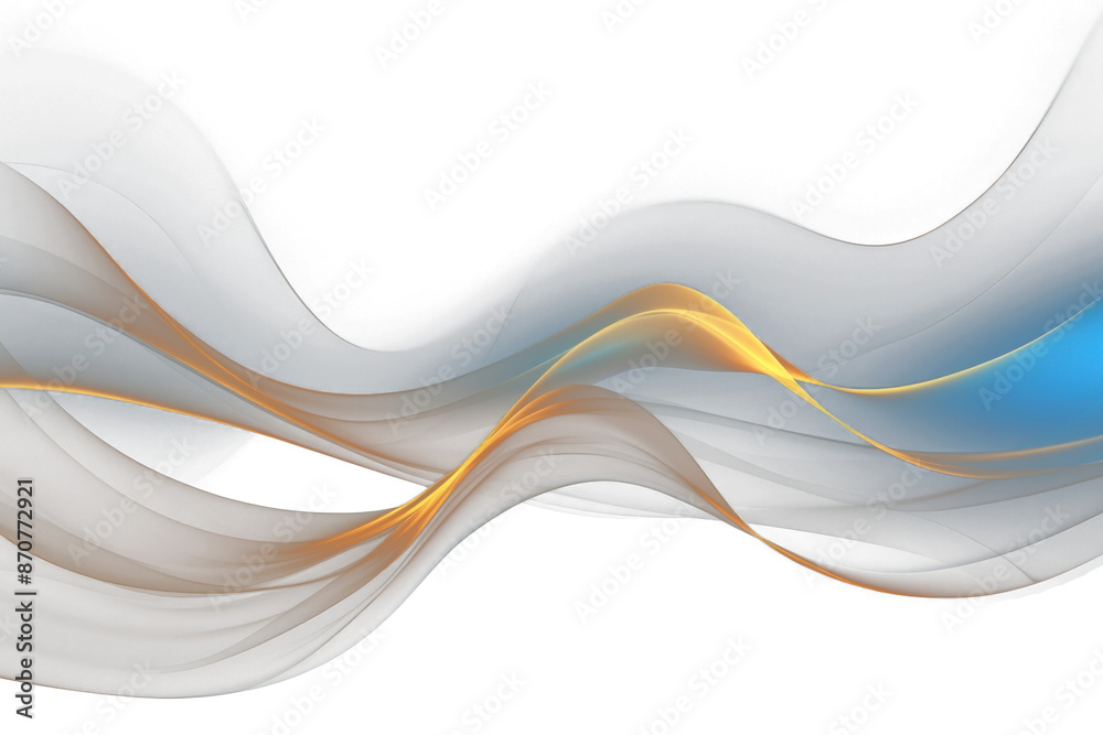 Fototapeta premium PNG Abstract flowing light waves