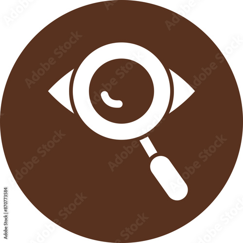 Private Detective  Glyph Circle Icon