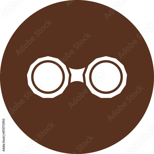 Lens Holder Glyph Circle Icon