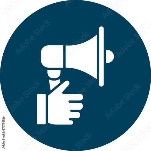 Принти на полотні Promote  Glyph Circle Icon