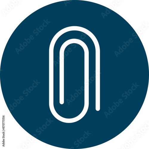 Attachment  Glyph Circle Icon