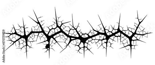 Detailed crack isolated on transparent background, vector illustration