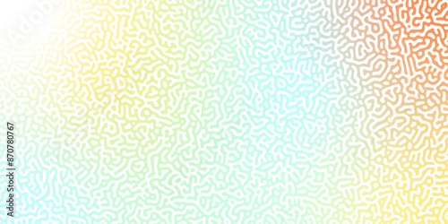 Abstract Reaction-diffusion Turing pattern natural texture pastel gradient color scheme. Linear design with biological shapes. Organic lines Memphis. abstract truing organic wallpaper design, vector.