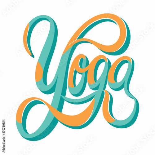 The image conveys the concept of yoga and a healthy lifestyle