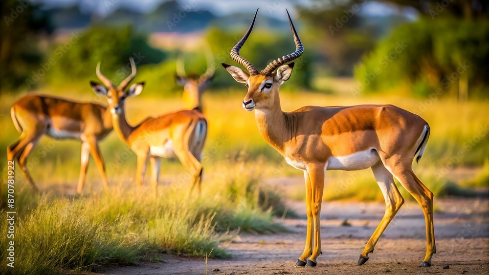 antilope in primo piano una antilope mentre cammina e si volge a guardare indietro antilope in primo piano una antilope mentre cammina e si volge a guardare indietro