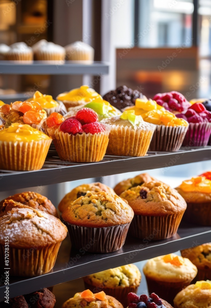 delicious array freshly baked muffins display bakery window, goods, treats, confectionery, pastry, dessert, selection, shop, tray, gourmet, confection, confections, delicious array freshly baked muffins display bakery window, goods, treats, confectionery, pastry, dessert, selection, shop, tray, gourmet, confection, confections,