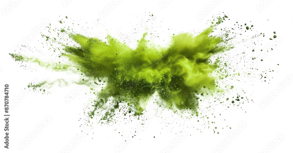 Green Powder Explosion Burst Effect Green Powder Explosion Burst Effect