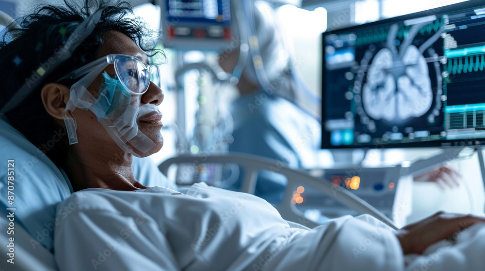 Obraz premium AI technologies in predicting patient readmissions.