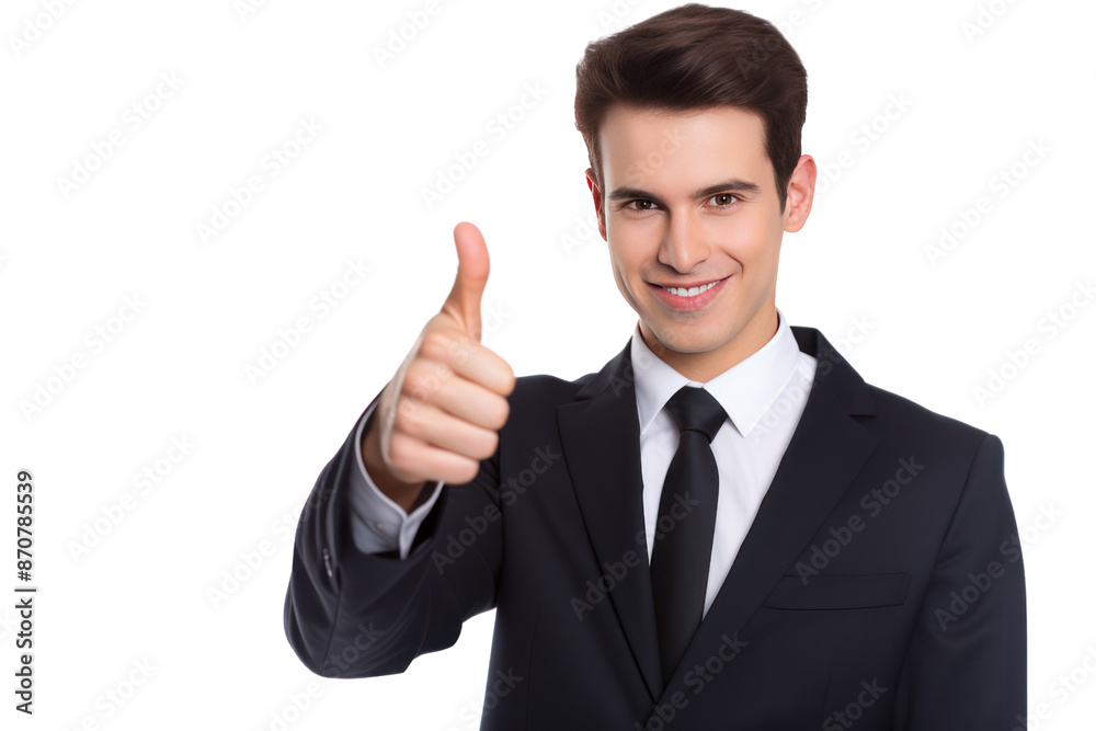 Male businessman looks confident, agreeable and ready to start something new. Thumbs up, showing Male businessman looks confident, agreeable and ready to start something new. Thumbs up, showing