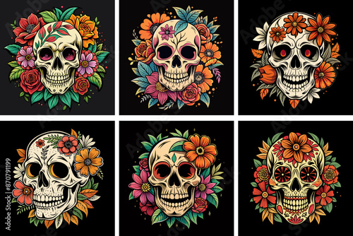 Halloween Vector T-Shirt Design Bundle Art & Illustration