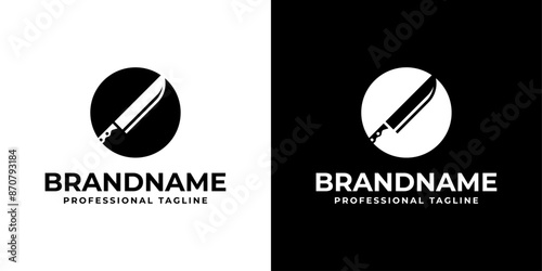 Letter O Knife Logo, for Butcher Shops or Restaurant Branding