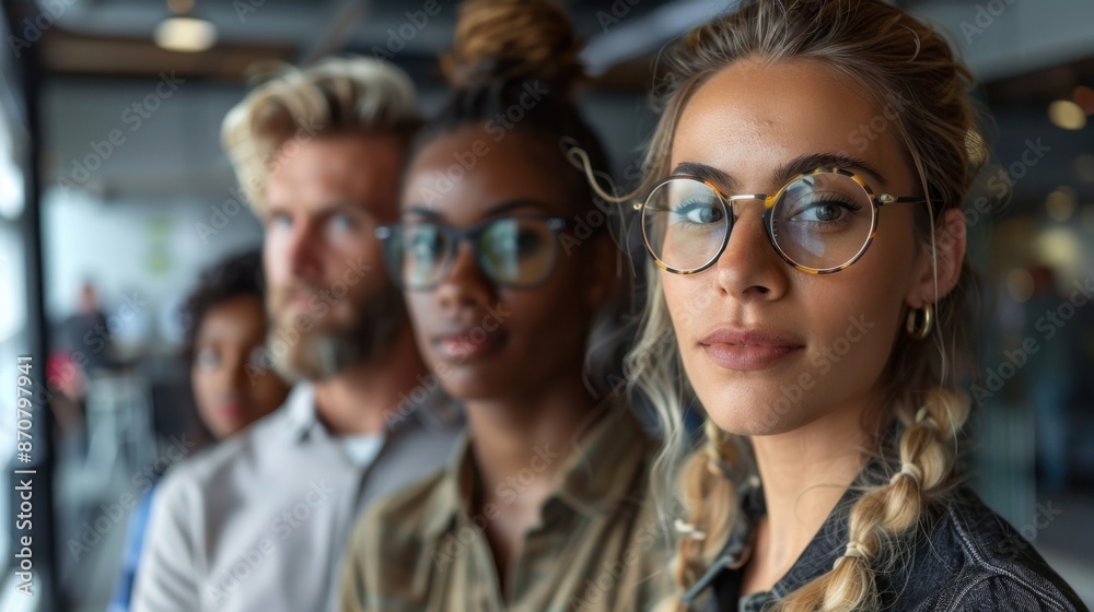 A diverse team of professionals in a corporate setting, collaborating on a project that highlights inclusivity and cultural perspectives. A diverse team of professionals in a corporate setting, collaborating on a project that highlights inclusivity and cultural perspectives.