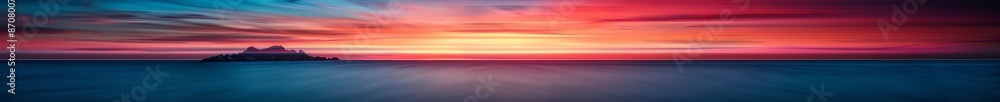 Vivid imagery of a tropical beach at sunset Vivid imagery of a tropical beach at sunset