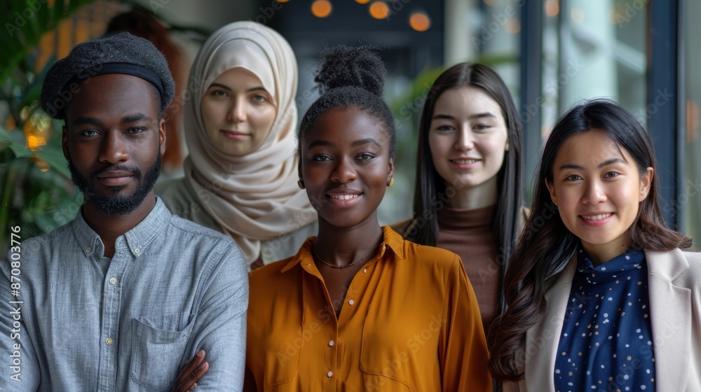 a diverse team in an inclusive workspace, showcasing varied backgrounds and perspectives in a welcoming office setting, emphasizing the importance of diversity and inclusion. a diverse team in an inclusive workspace, showcasing varied backgrounds and perspectives in a welcoming office setting, emphasizing the importance of diversity and inclusion.