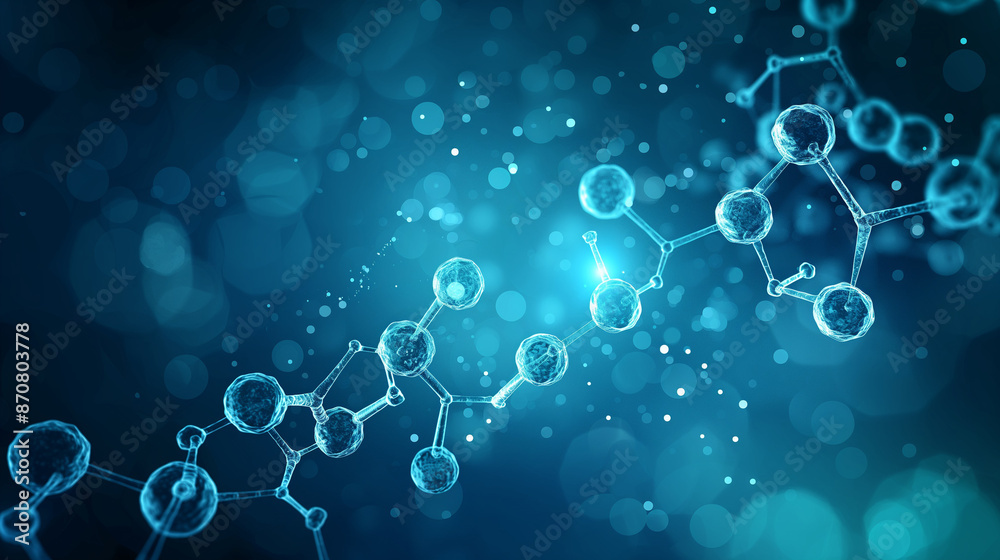 DNA on isolate background DNA on isolate background