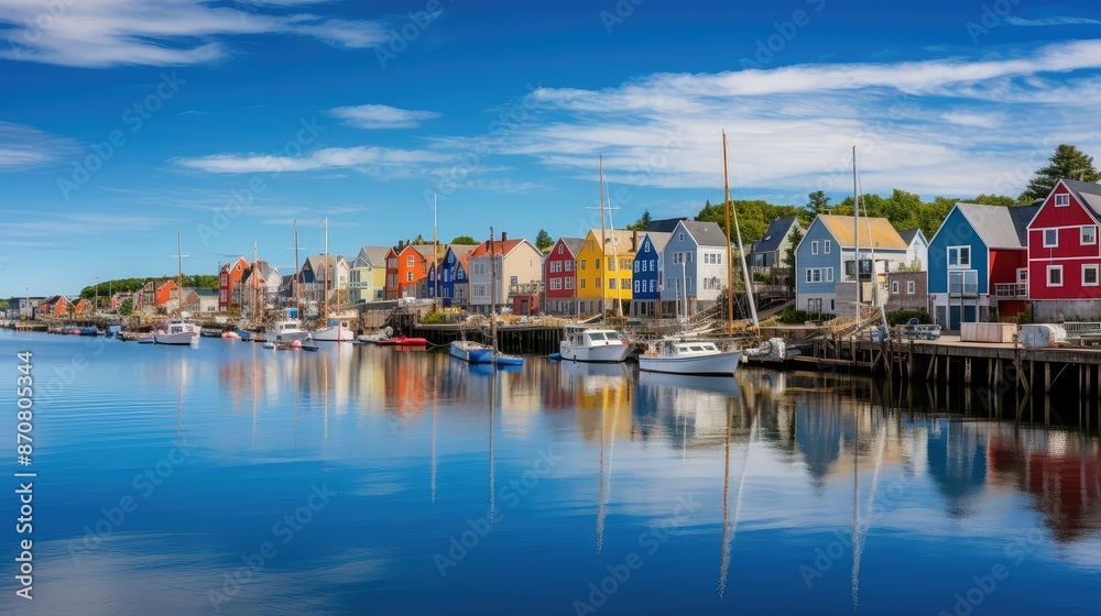 Fototapeta premium harbor sunny scenery