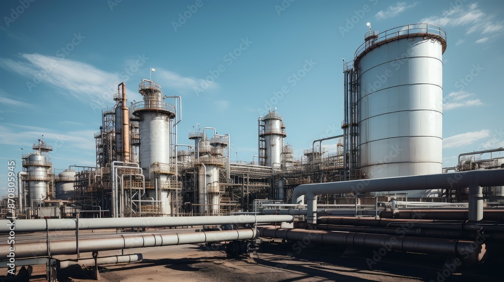 Obraz premium facility oil recycling
