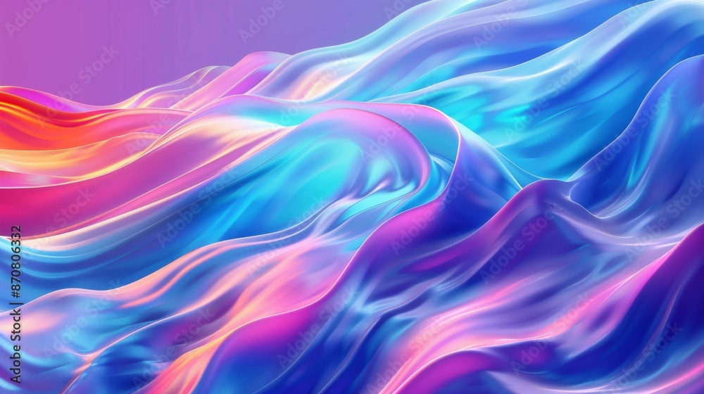 Abstract Colorful Wavy Pattern Digital Art Abstract Colorful Wavy Pattern Digital Art