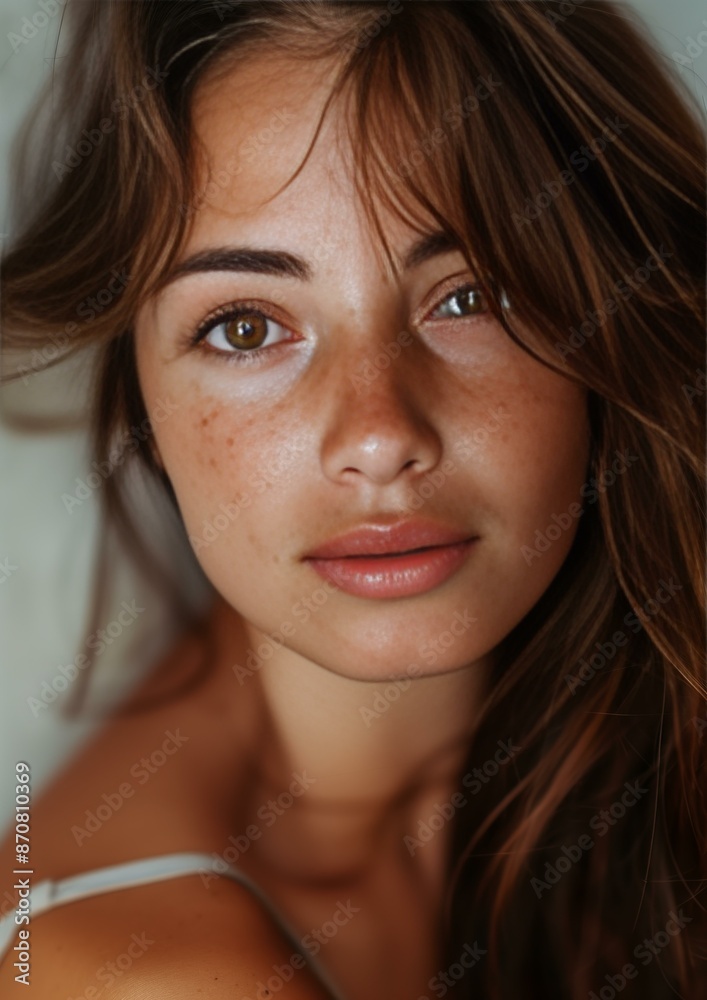 Beautiful European woman with smooth skin, realistic with beautiful dark hair. Beautiful European woman with smooth skin, realistic with beautiful dark hair.