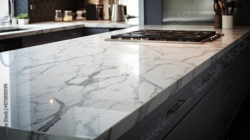 smooth gray and white marble photo