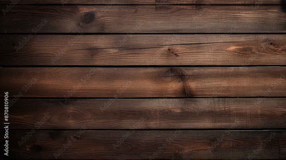 Obraz premium wall dark wood horizontal