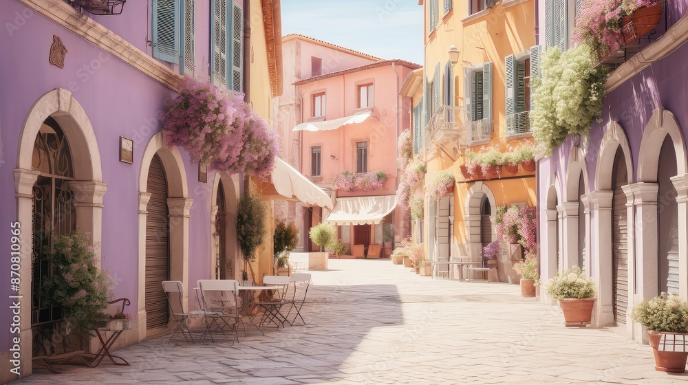 Obraz premium quaint pastel color palette