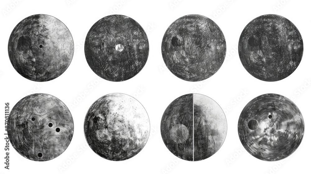 A black and white image of the moon, perfect for use in space-related or astronomy-themed contexts A black and white image of the moon, perfect for use in space-related or astronomy-themed contexts
