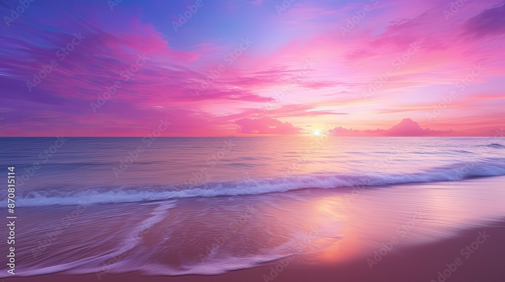 Obraz premium atmosphere pink purple gradient