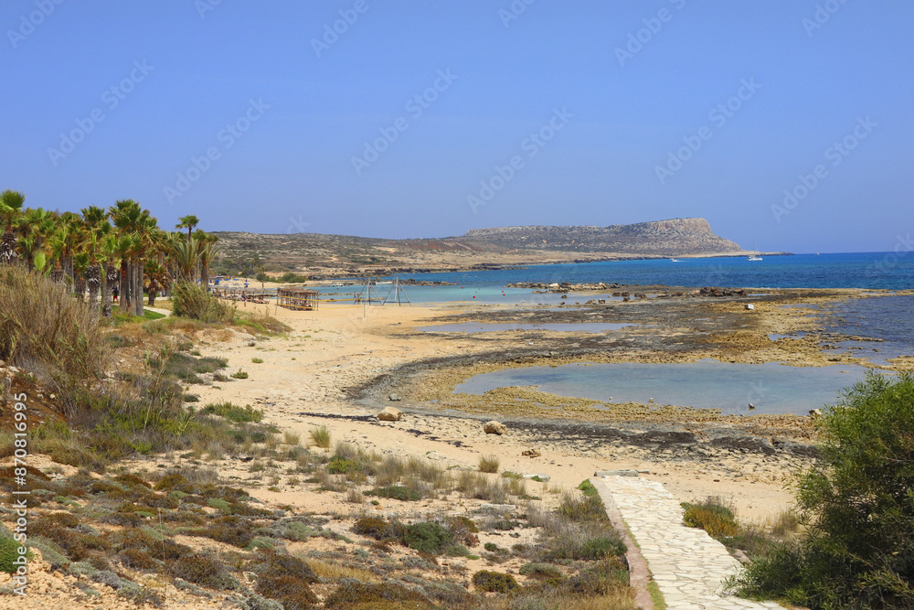 Ammos Kambouri Beach near Cape Greco at Cyprus Ammos Kambouri Beach near Cape Greco at Cyprus