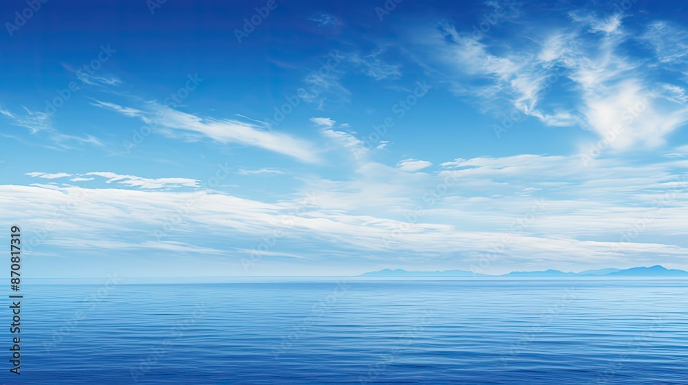 Obraz premium deep dark blue sky gradient