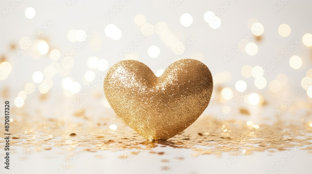 Fototapeta premium heromantic gold stars glitter