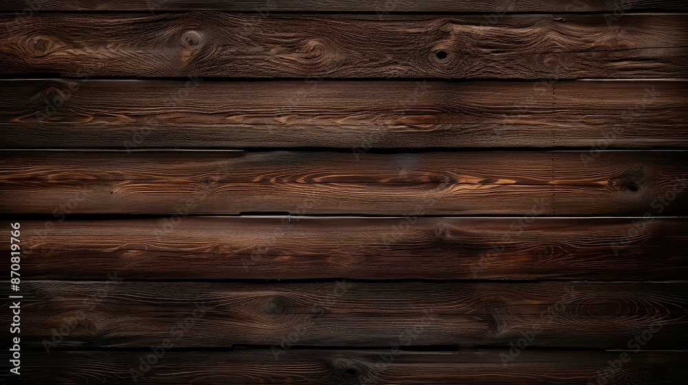 Fototapeta premium cabin dark wood horizontal