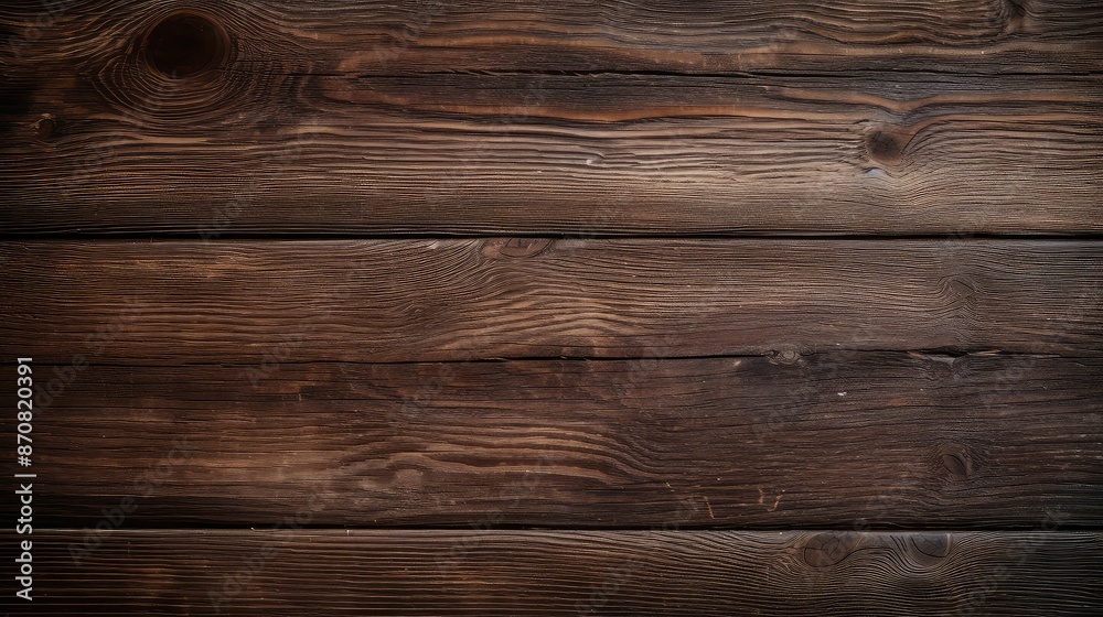 Fototapeta premium finish dark brown wood texture
