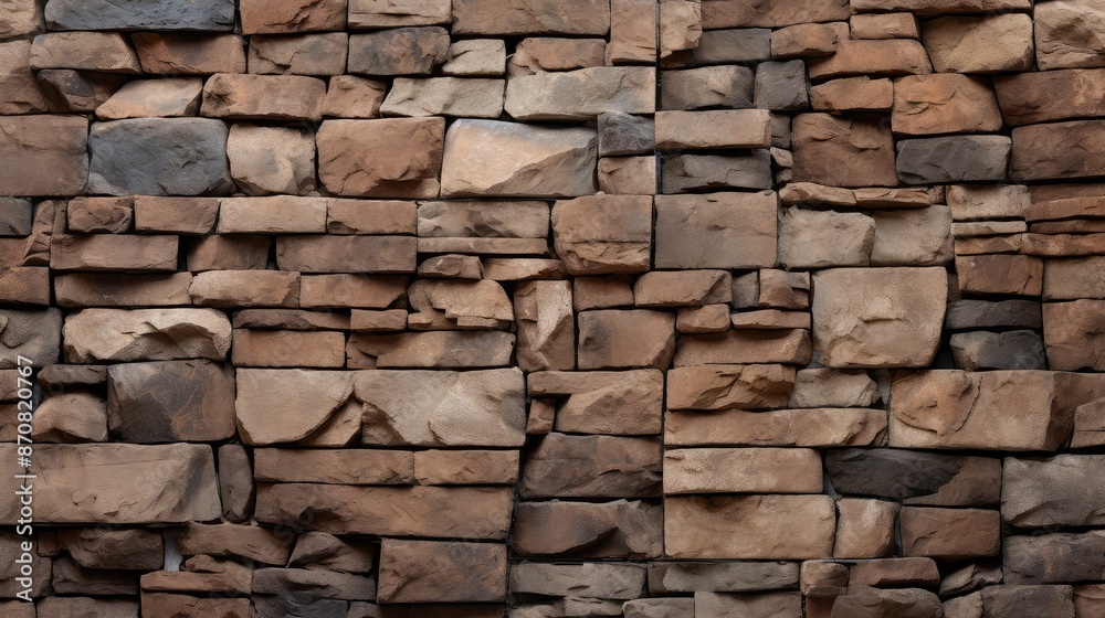 Obraz premium shades brown stone texture