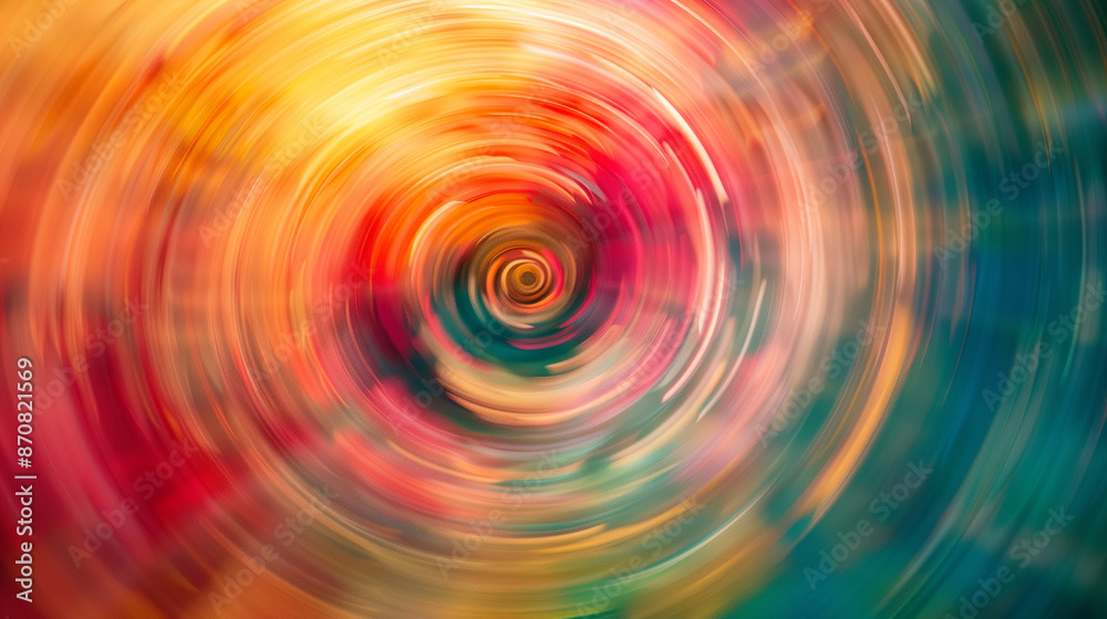 A circular pattern moving in a swirling motion. Lines and colors blend seamlessly with each other, creating a mesmerizing effect. A circular pattern moving in a swirling motion. Lines and colors blend seamlessly with each other, creating a mesmerizing effect.