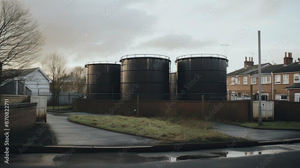 Obraz premium environment oil storage tanks