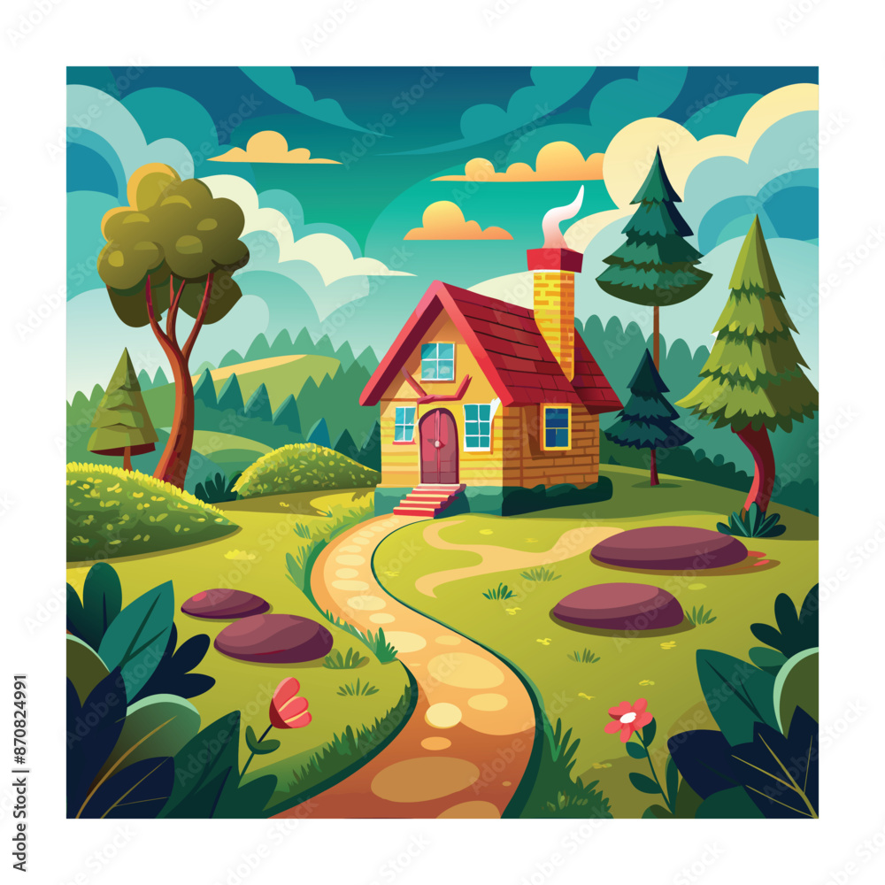 Fototapeta premium House vector illustration