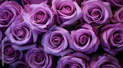 bouquet purple roses background