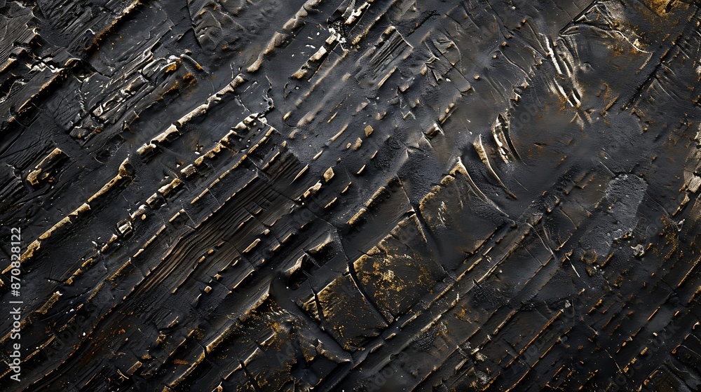Black and Gold Texture Background with Abstract Pattern Black and Gold Texture Background with Abstract Pattern