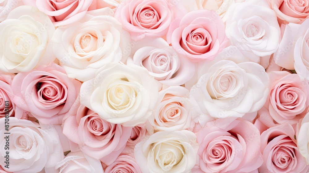 Fototapeta premium blooms pink and white flowers