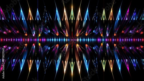 mesmerizing christmas lights on black photo