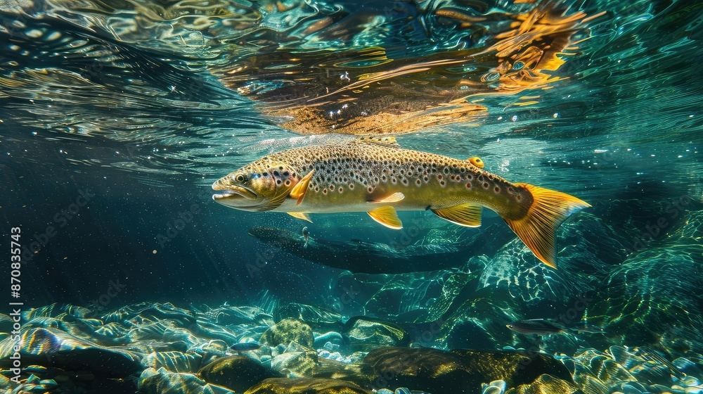Obraz premium close trout brown