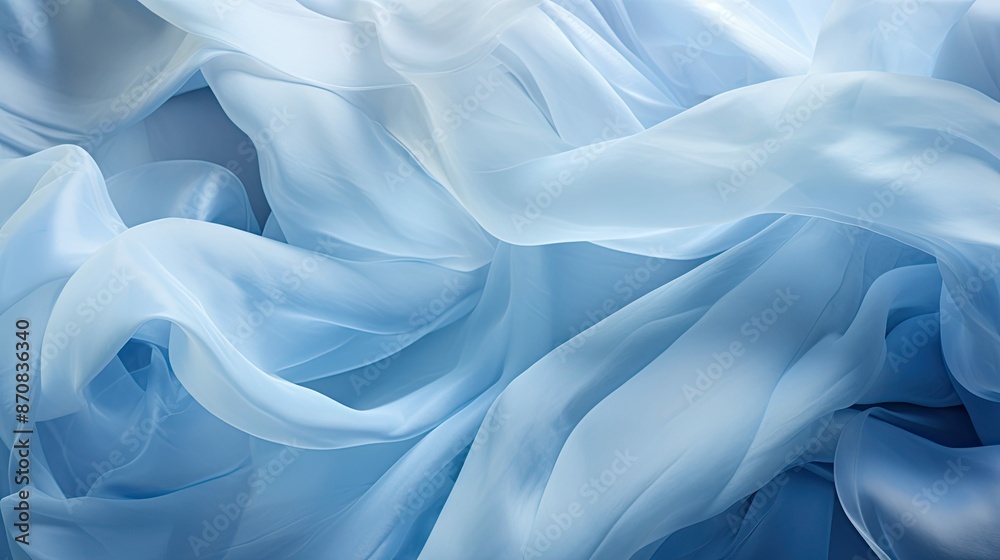 Obraz premium shape blue tissue paper