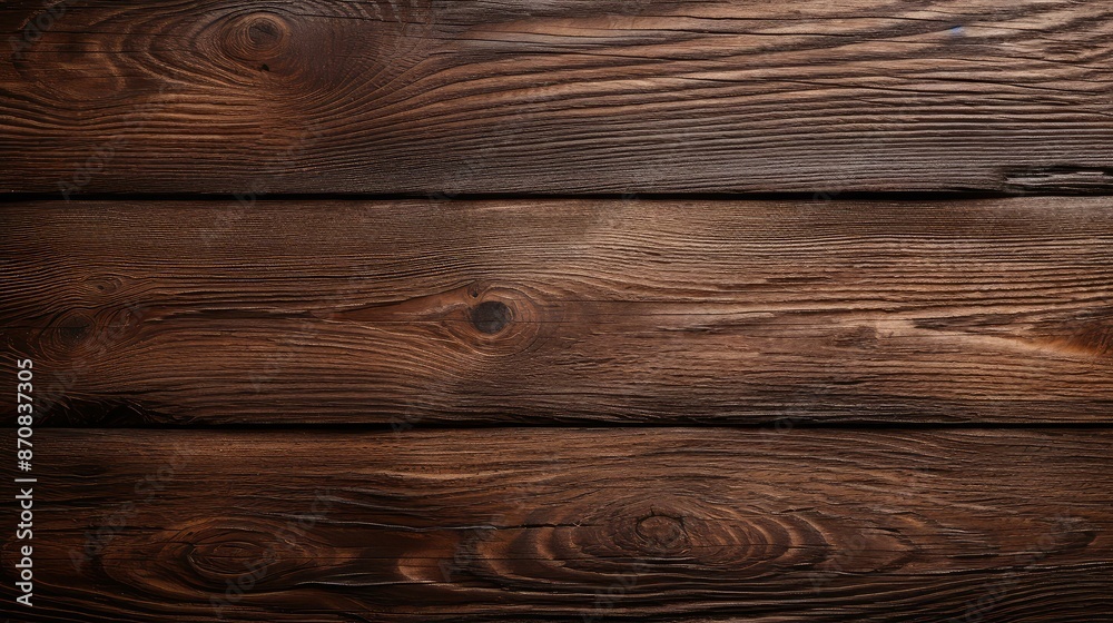 Fototapeta premium rustic dark brown wood grain