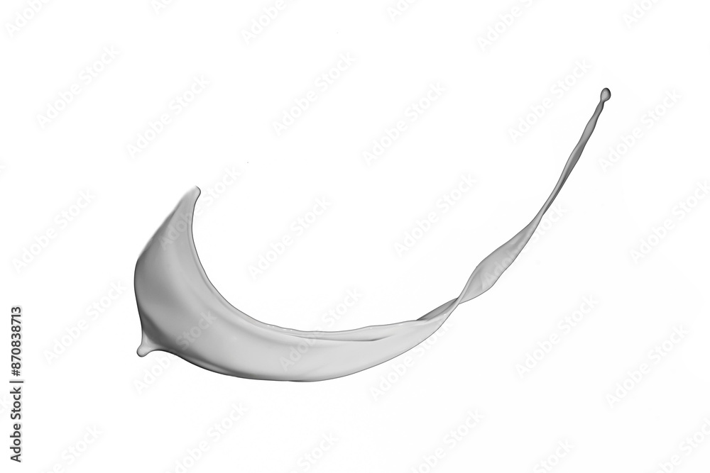 White paint splash isolated