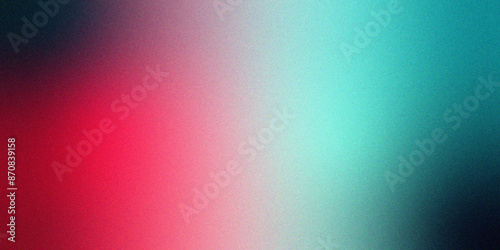 Mint burgundy navy pastel grainy gradient with blending soft pastel color. Noisy maroon to aqua gradient. noise texture vibrant colors banner header poster cover design