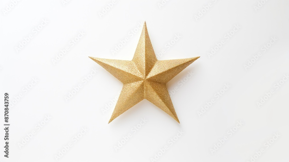 Obraz premium star white background gold stars