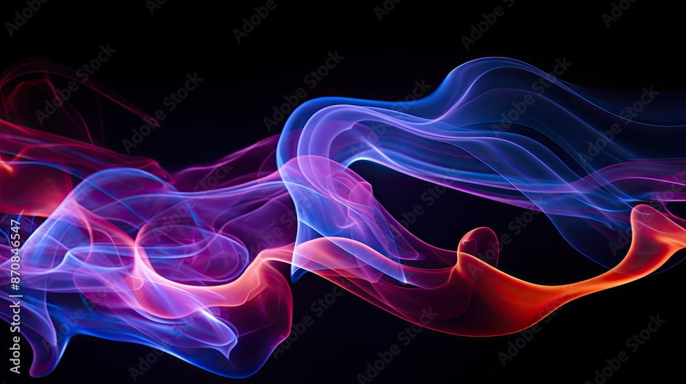 Obraz premium swirling smoke lights