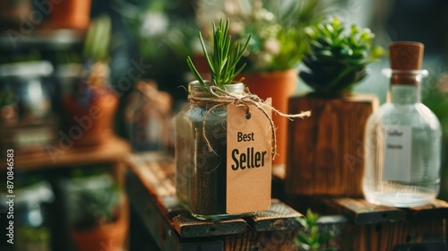 Best Seller Plant in a Glass Jar. photo